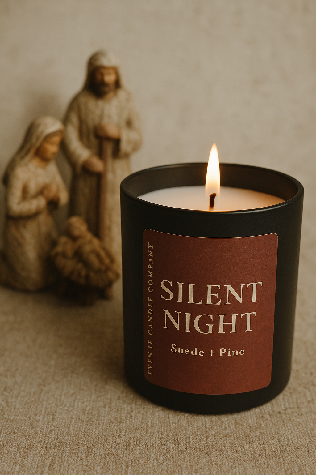 "Silent Night" (Suede + Balsam Fir) 10 oz & 12.5 Candle
