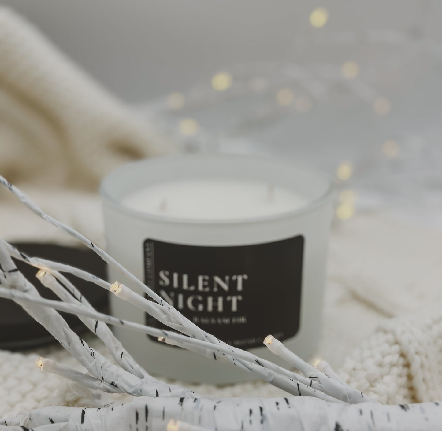 "Silent Night" (Suede + Balsam Fir) 10 oz & 12.5 Candle