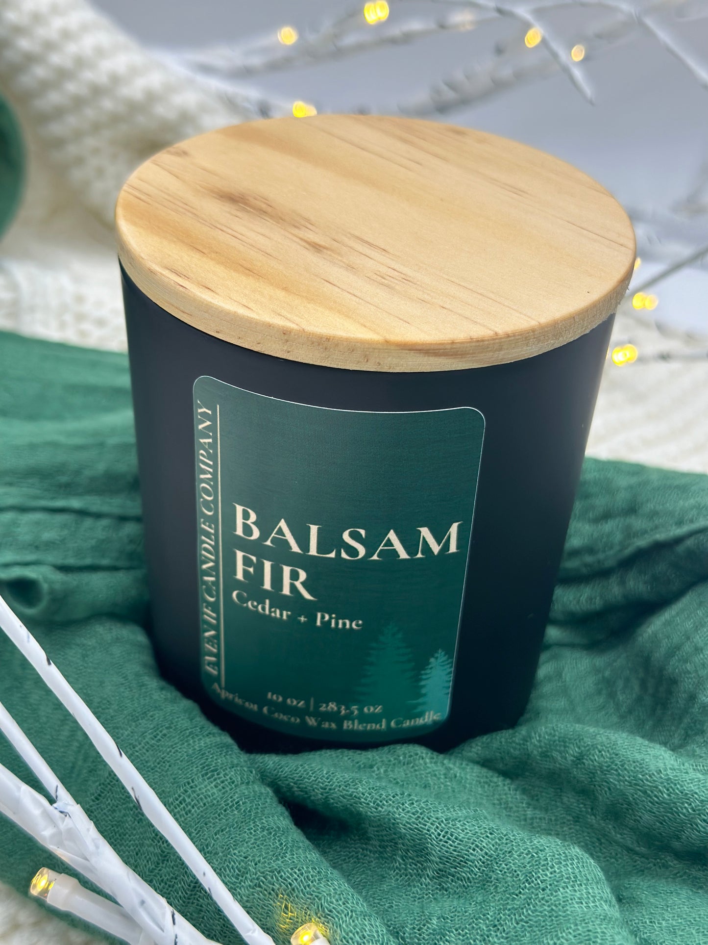 "Balsam Fir" (Cedar + Piney Woods) 12.5 oz & 10 oz Candle