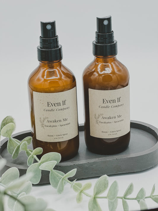 "Awaken Me" (Eucalyptus + Spearmint) Room + Linen Spray